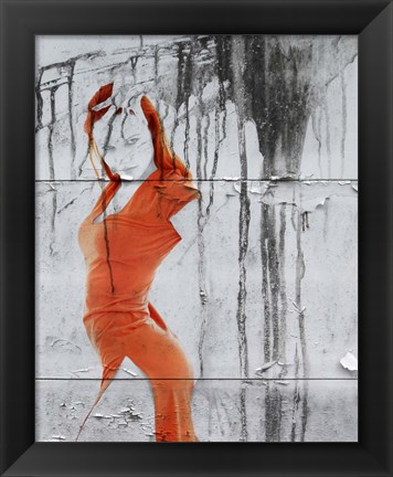 Framed Orange Dance Print