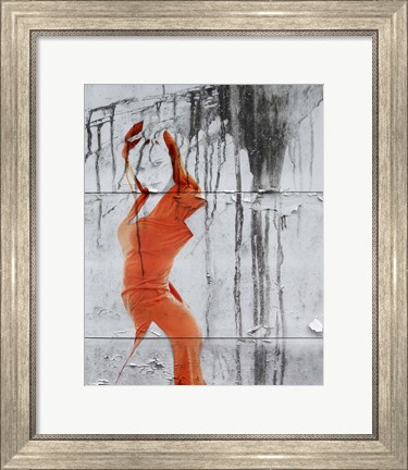 Framed Orange Dance Print