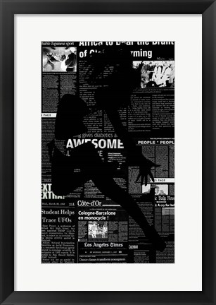 Framed Paper Dance Print