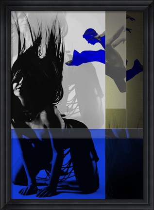 Framed Blue Romance Print