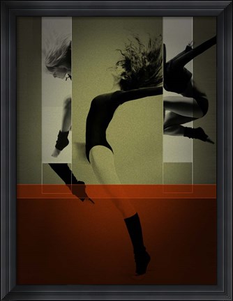 Framed Ballet Dancing Print