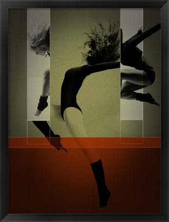 Framed Ballet Dancing Print