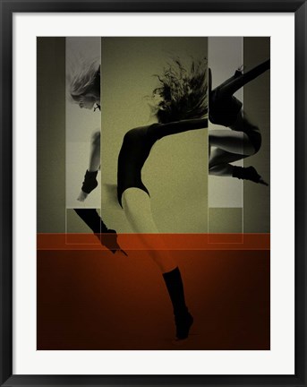 Framed Ballet Dancing Print