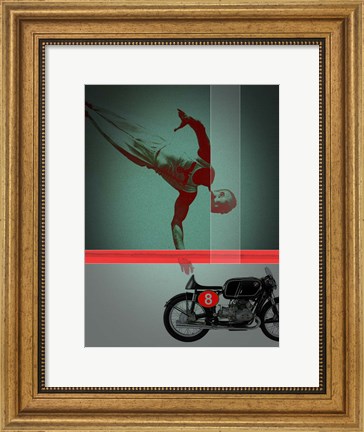 Framed They Crossed The Line Print
