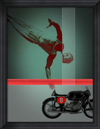 Framed They Crossed The Line Print