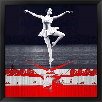 Framed Ballerina Plan Print