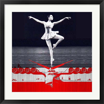 Framed Ballerina Plan Print