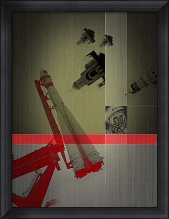 Framed Yuri Gagarin Print