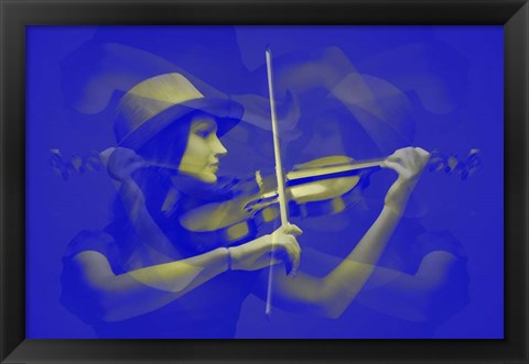 Framed Violinist Print