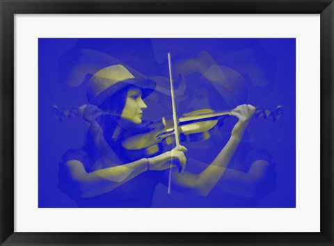 Framed Violinist Print