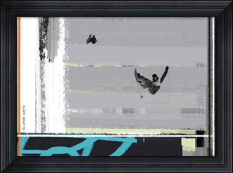 Framed Snow Boarding Print