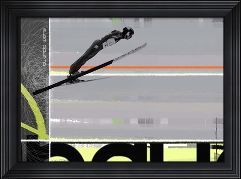 Framed Ski Jumping Print