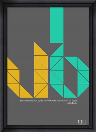Framed Le Corbusier Quote Print