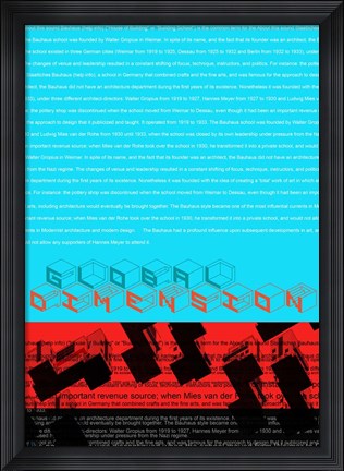 Framed Bauhaus Print