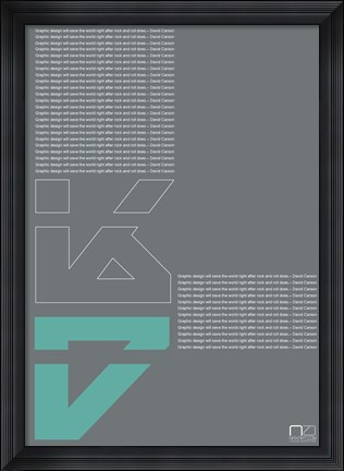 Framed David Carson Print