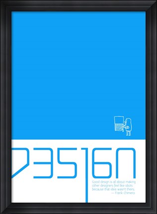 Framed Frank Chimero Print