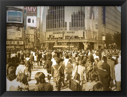 Framed Tokyo Intersection Print