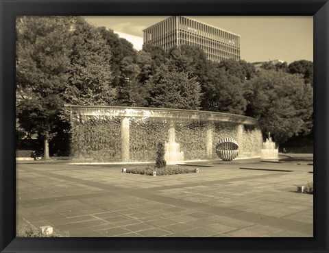 Framed Tokyo Fountain Print