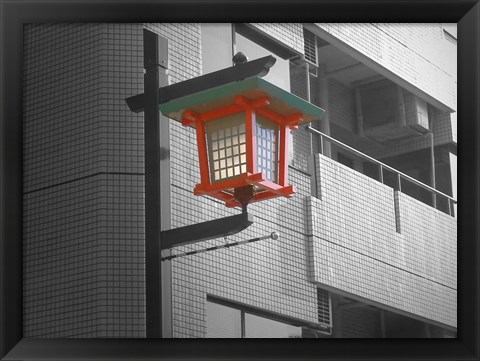Framed Tokyo Street Light Print
