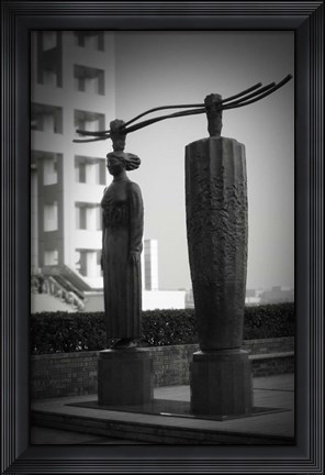 Framed Tokyo City Sculpture Print