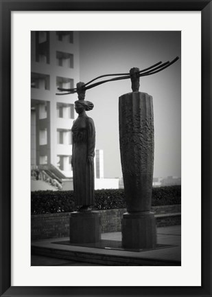 Framed Tokyo City Sculpture Print