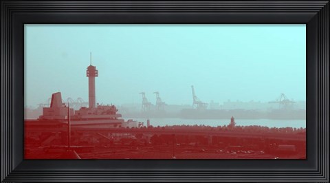 Framed Tokyo Port Print