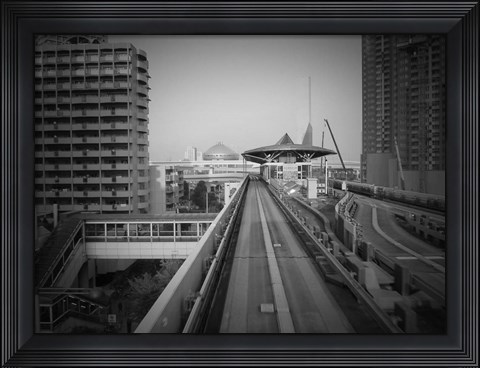 Framed Tokyo Train Ride 1 Print