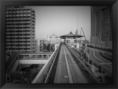 Framed Tokyo Train Ride 1 Print