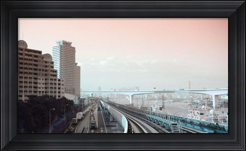 Framed Tokyo Train Ride 3 Print