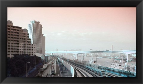 Framed Tokyo Train Ride 3 Print