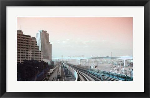 Framed Tokyo Train Ride 3 Print