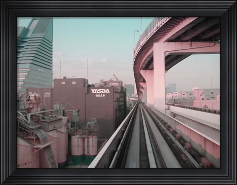 Framed Tokyo Train Ride 5 Print