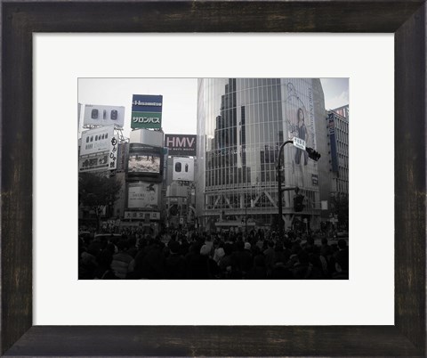 Framed Tokyo Intersection 1 Print