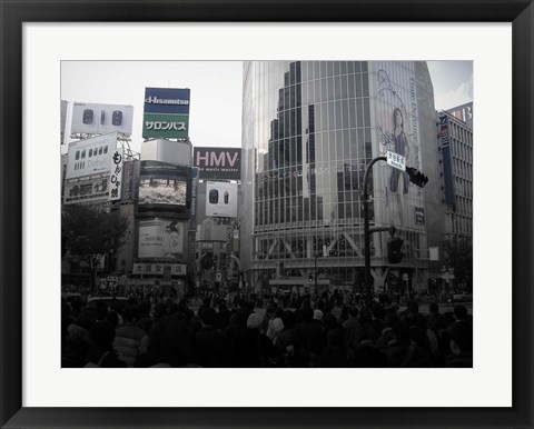 Framed Tokyo Intersection 1 Print