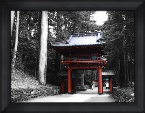 Framed Red Gate Print