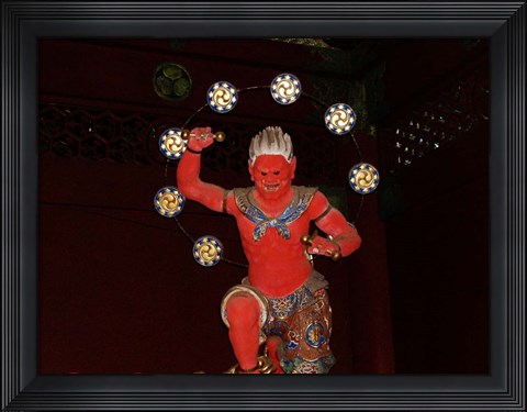 Framed Nikko Red Figure Print