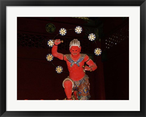 Framed Nikko Red Figure Print