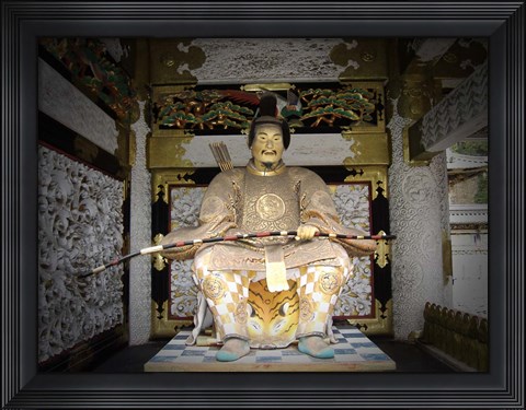 Framed Nikko Golden Sculpture Front Print