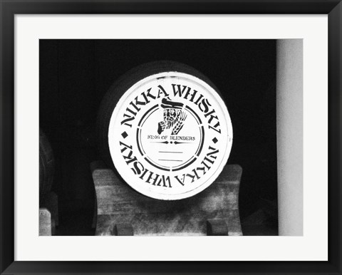 Framed Nikko Whiskey Barrel Print