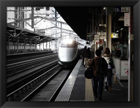 Framed Arriving Train Print