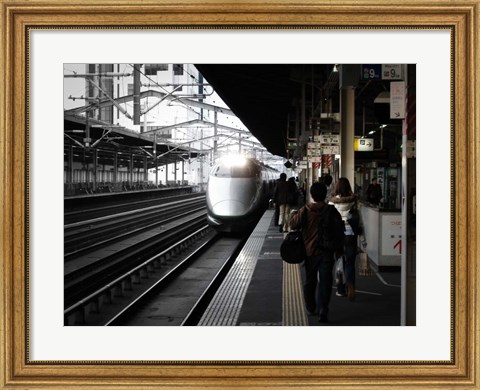 Framed Arriving Train Print