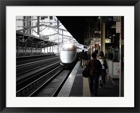 Framed Arriving Train Print