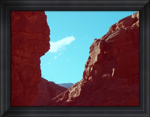 Framed Rocks And Sky Print