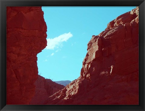 Framed Rocks And Sky Print