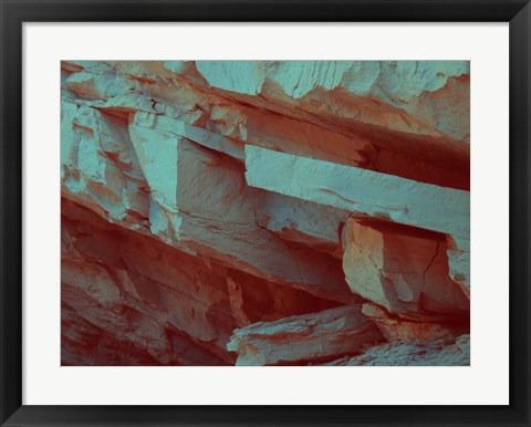 Framed Layers Of Rock Print