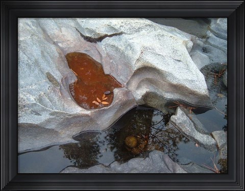 Framed River Stone Print