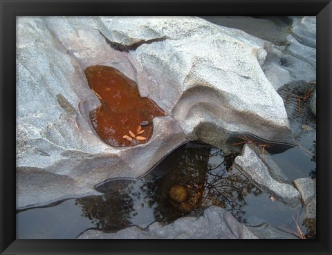 Framed River Stone Print
