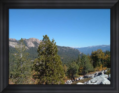 Framed Sierra Mountains 1 Print