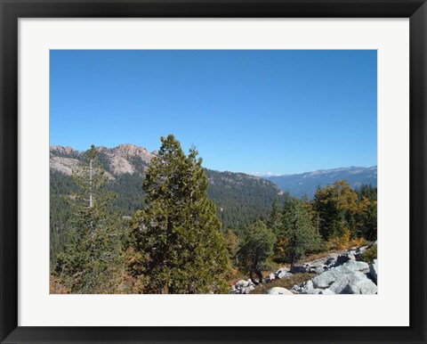 Framed Sierra Mountains 1 Print