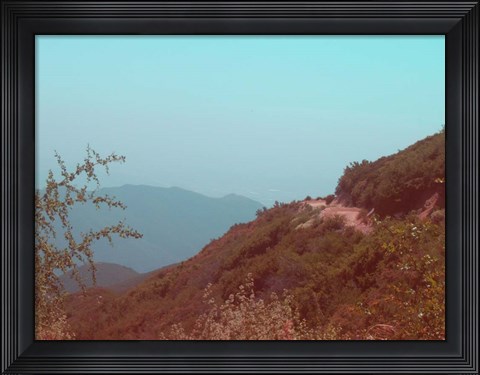 Framed Southern California Mountains Print